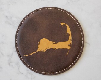 Cape Cod Coaster Set (Slate and Leatherette coaster sets)
