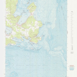 Mapa de Lopez Pass WA - 1973 - Impresión de cartas náuticas