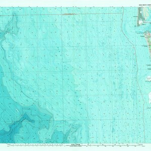Westport Washington Topographic Map 1989 - Nautical Chart Afdrukken
