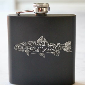 Rainbow Trout Stainless Steel Flask - 6 oz