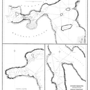 Decreation Passage Oregon Territory 1841- Seekarte Drucken