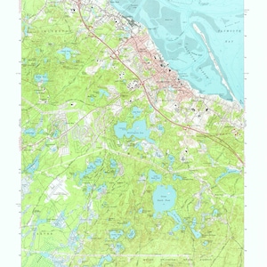Plymouth Map 1977 - Seekarte Karte