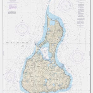 Block Island Karte - 1991 - Seekarte