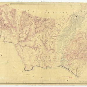 San Juan Capistrano 1885 - Impression de carte marine