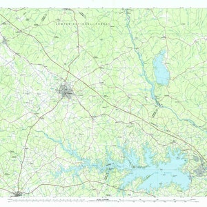 Lake Murray Map 1986