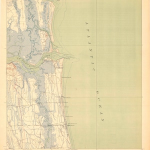 Carte de Mayport (FL) - 1918 - Impression de carte marine