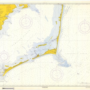 Cape Hatteras Mapa - Wimble Shoals a Ocracoke Inlet - 1964 - Impresión de carta náutica