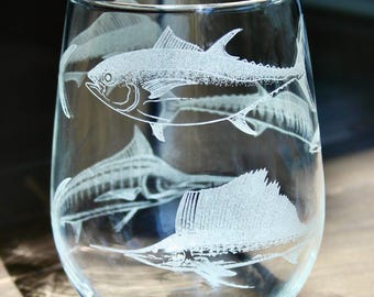Occhiali incisi Pelagic Slam - Tonno, Marlin, Mahi, Wahoo, Pesce vela