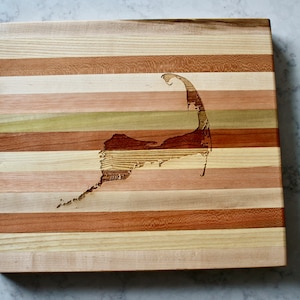 Cape Cod Karte Gravur Holz Servierbrett & Barbrett