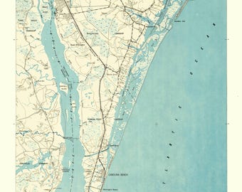 Wilmington, North Carolina Map - 1948 - Nautical Chart - Paper | Canvas | Metal