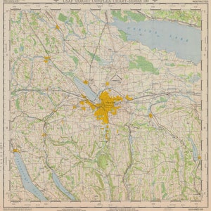 Syracuse, NY USAF Chart - 1949 - Carta náutica Imprimir