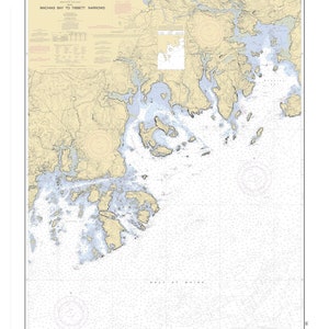 Machias Bay to Tibbett Narrows Karte 2004 - Seekarte Druck