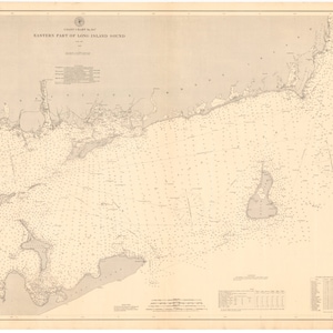 Mapa de Montauk a Block Island 1887 - Impresión de cartas náuticas