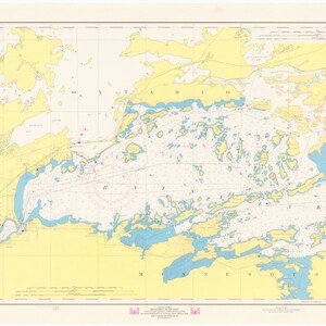 Mapa de Rainy Lake - International Falls to Dryweed Island - Boundary Waters - 1970 - Impresión de carta náutica
