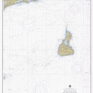 Block Island Sound Map - 1978 - Impresión de cartas náuticas