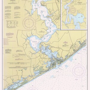 New River Map - 1990 - Nautical Chart Print