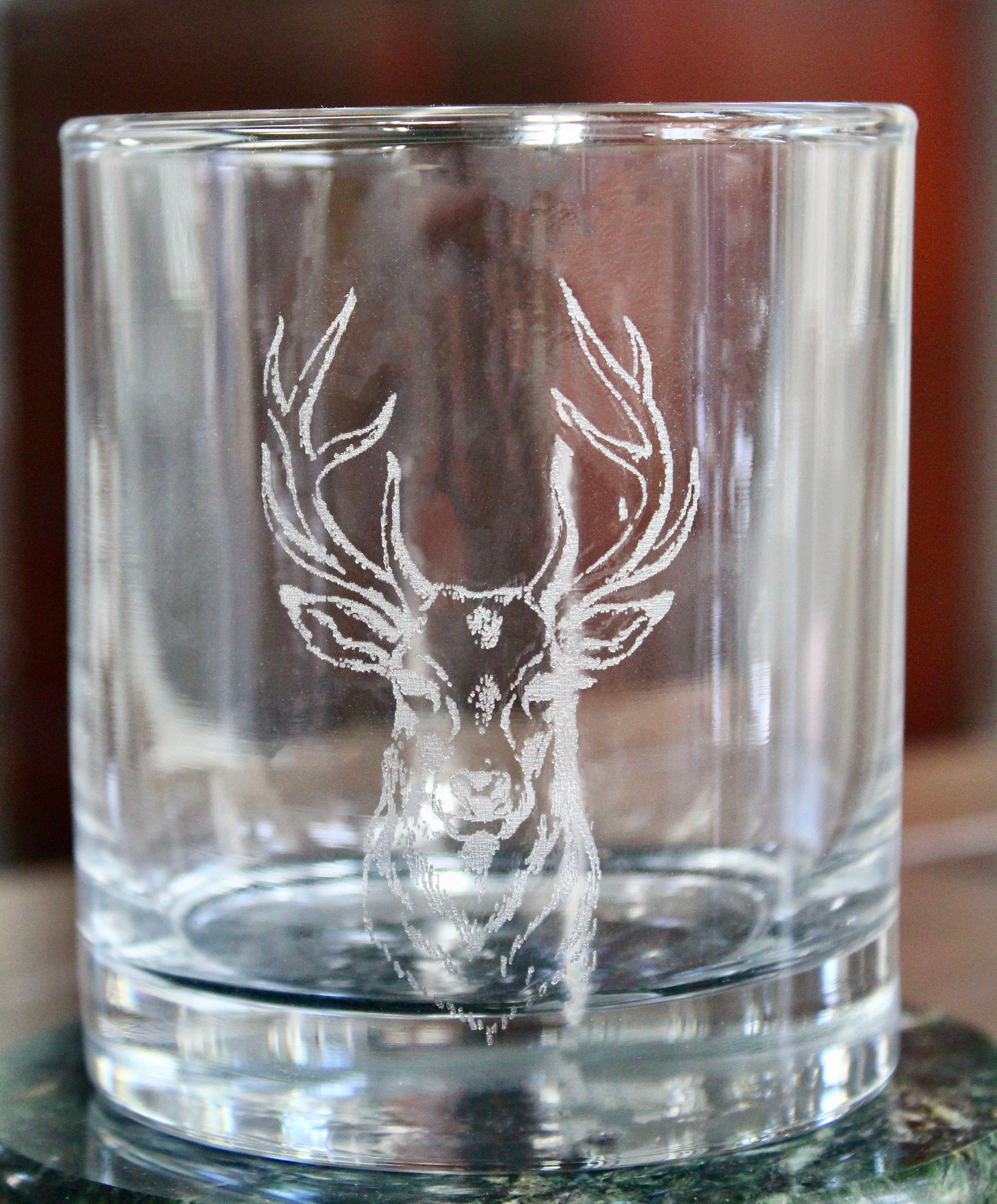 Deer Head Glass Etsy