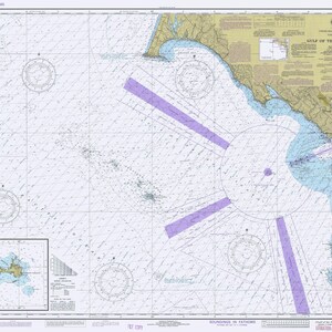 Gulf of the Farallones Map 1982 - Nautical Chart Print