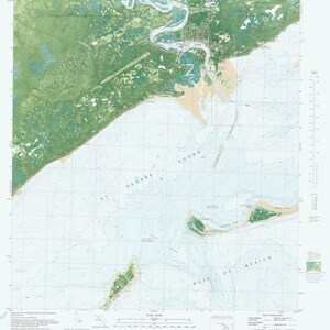Carrabelle, FL Map - 1981 - Nautical Chart Print