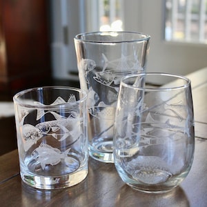 Vasos grabados con láser "Northeast Inshore Slam" - Regalo para pescadores