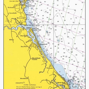 Carte de Scituate Harbor à Brant Rock 1970 - Carte nautique Imprimer