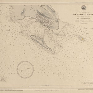 Port St Andrews - Baie de Passamaquoddy - Carte du Nouveau-Brunswick 1844