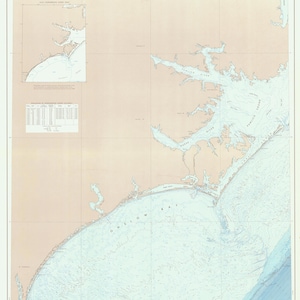 Cape Fear River a Ocracoke Inlet 1972 - Impresión de cartas náuticas