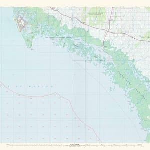 Mapa Everglades City (FL) 1982 - Mapa morska - Papier | Płótno | Metal