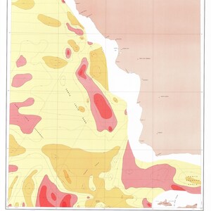 Cape San Martin to Point Conception Map - Nautical Chart Print