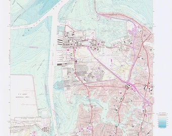 Kaart Norfolk (noorden) - 1986 - nautische kaart afdrukken
