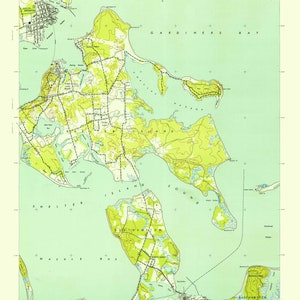 Mapa de Greenport - 1947