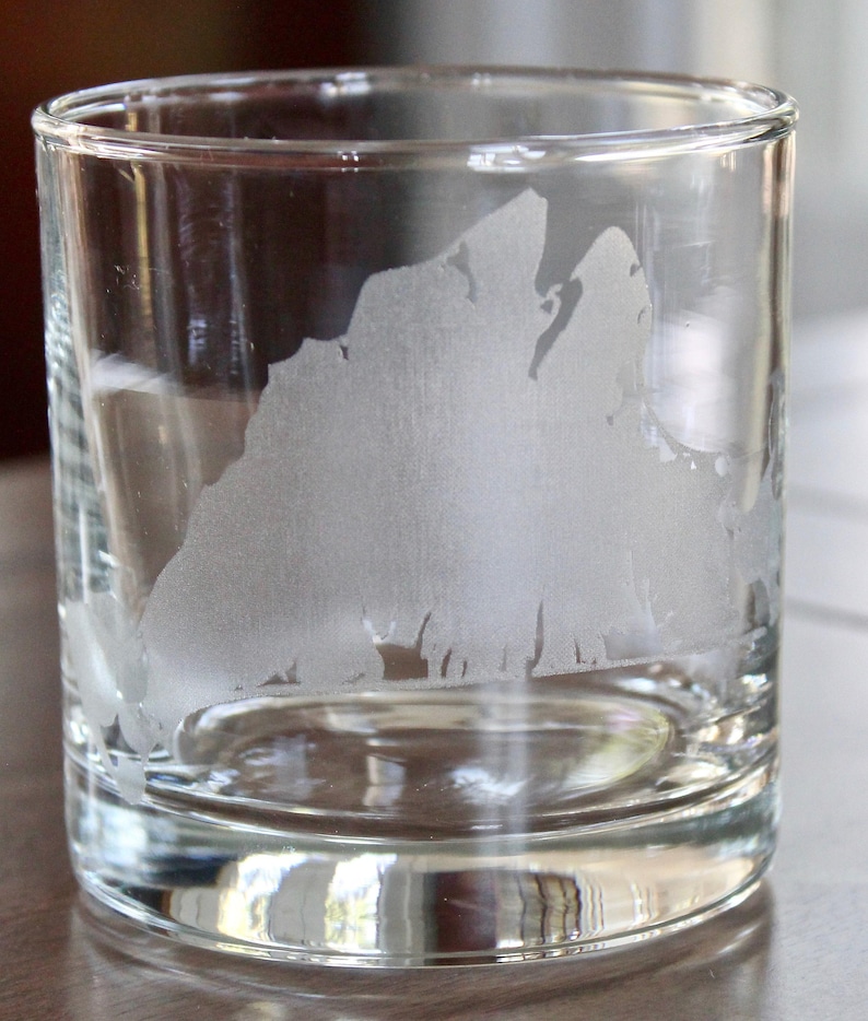 Martha's Vineyard Map Glasses - Laser Engraved Gift image 2
