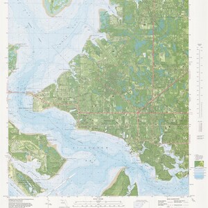 Mapa de la Ciudad de Panamá - 1982 - Carta Náutica Print