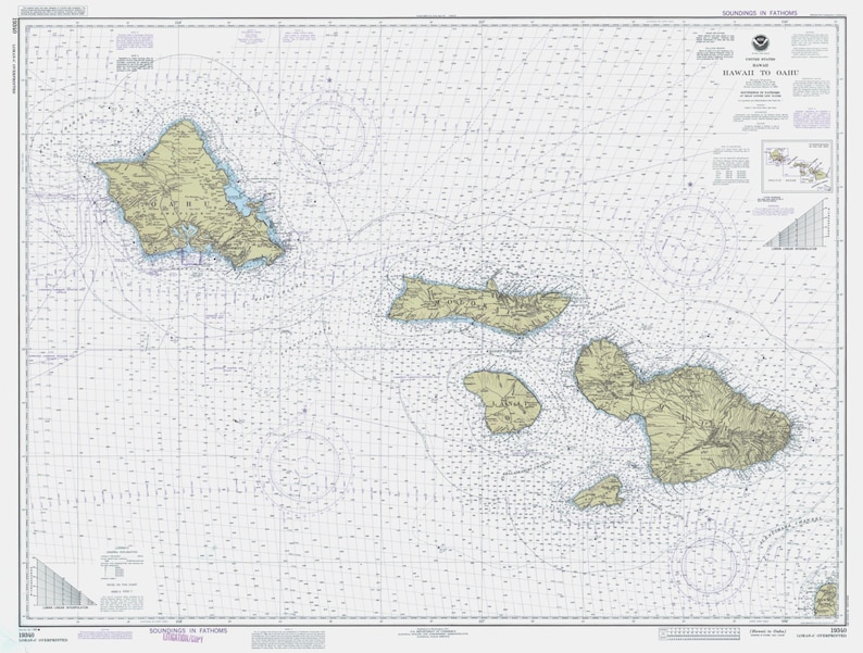 Hawaiian Islands Map - Hawaii in direction of Oahu Ancient Map 1990 photo about Printable Map of Hawaiian Islands known as Hawaiian Islands Map - Hawaii toward Oahu Historic Map 1990