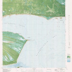 West Pass Florida Kaart 1982 - Nautical Chart Afdrukken