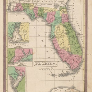 Florida Kaart - Nautical Chart Print