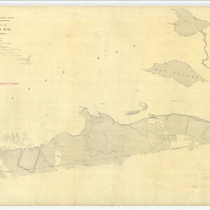 Suisun Bay Mappa 1876 - Stampa Carta Nautica