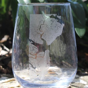 St Catherines & Ossabaw Islands GA Engraved Glasses
