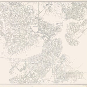 Boston Harbor Map - Nautical Chart Print