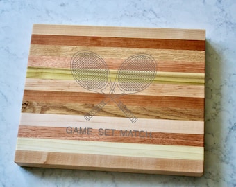 Tennis - Game. Set. Match Engraved Wooden Serving Board & Bar Board