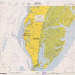 Chesapeake Bay Mappa - Cape Charles to Wolf Trap 1967 - Stampa Carta Nautica