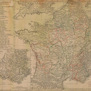 France Historical Map 1783