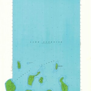 Mapa topográfico de rocky island 1963 - Impresión de carta náutica