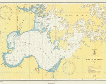 Lake of the Woods Map 1951
