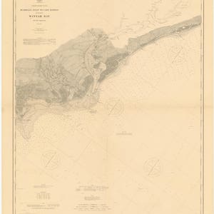 Mappa di Winyah Bay - Murrell's Inlet a Cape Romain 1899 - Stampa di carte nautiche