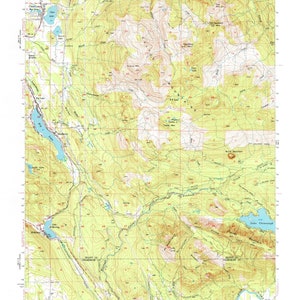 Clear Lake Topographic Karte 1956 - Seekarte Druck