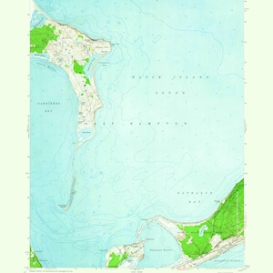 Mapa de Isla Gardiners (Este) - 1956