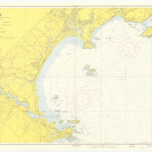 Saco Bay Map - 1958 - Nautical Chart Print