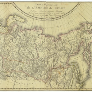 Russian Empire Map 1856