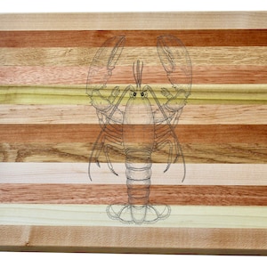 Hummer Gravur Holz Servierbrett & Barbrett